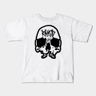 skull rncd black type Kids T-Shirt